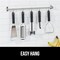 Heavy Duty Meat Tenderizer Hammer, Dual Side Kitchen Mallet, Comfortable Grip Handle, Maximize Food Flavor, Spiked Side Tenderizes, Smooth Flattens Steak, Beef, Commercial Grade, Black